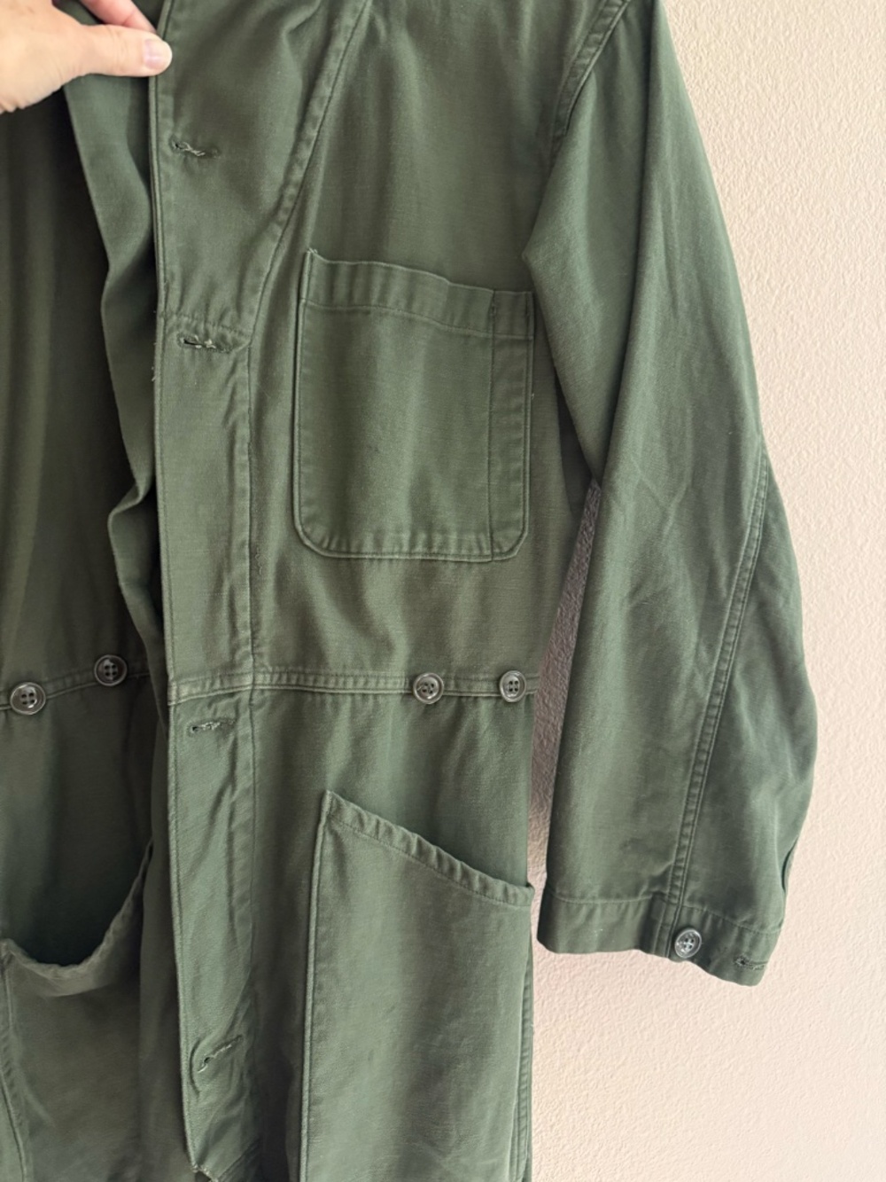Upcycled Coverall Jacket Patchwork Boho Women’s S - Picture 7 of 9
